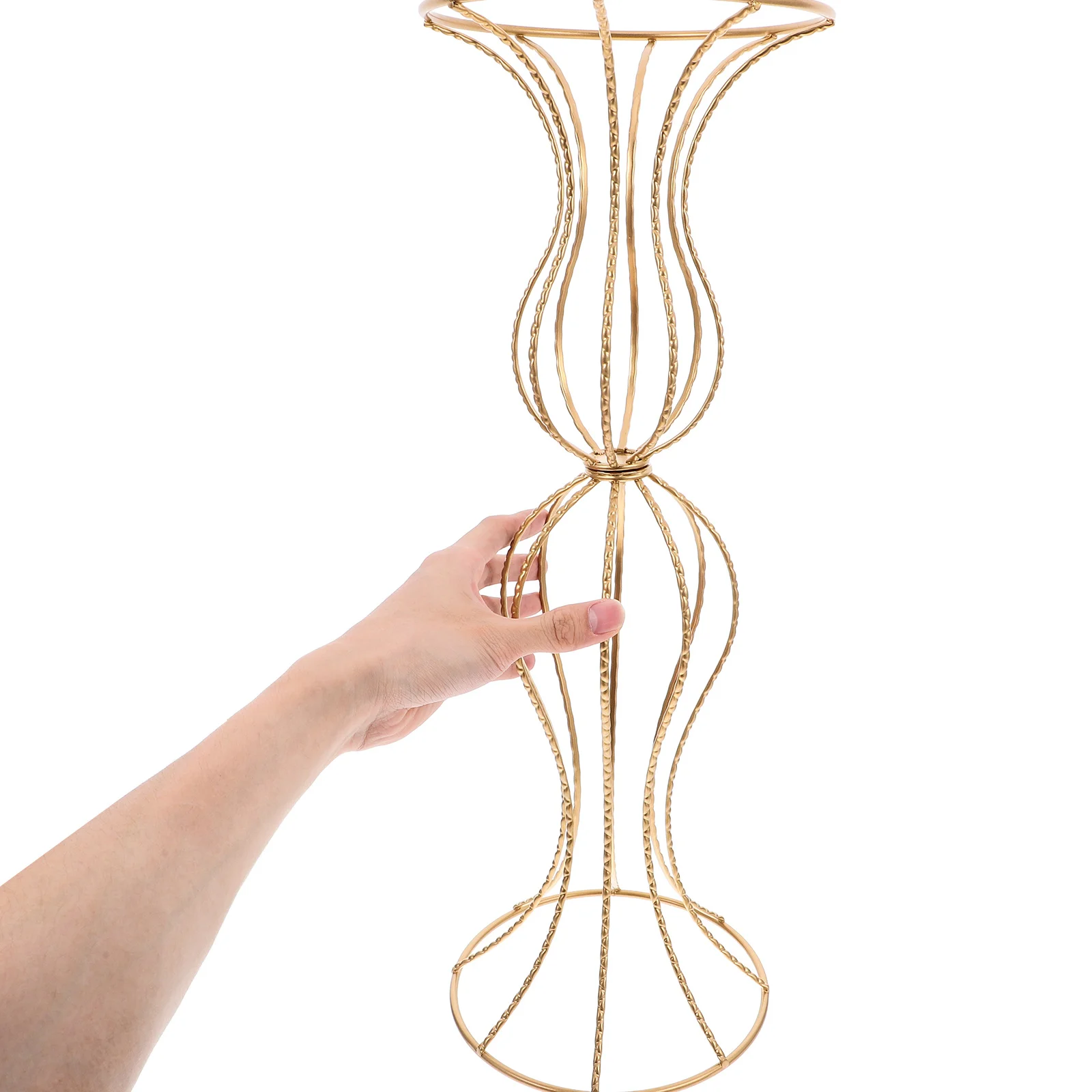 

Metal Flower Stand Hollow Vase Wedding Centerpiece Decoration Reception Table Garden Display Vase Decorative Flower
