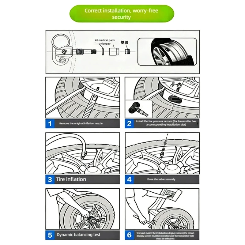 Robust Nylon Rubber Car Programmed Tire Pressure For All Season Use On Various Road Conditions 13586335 15922396