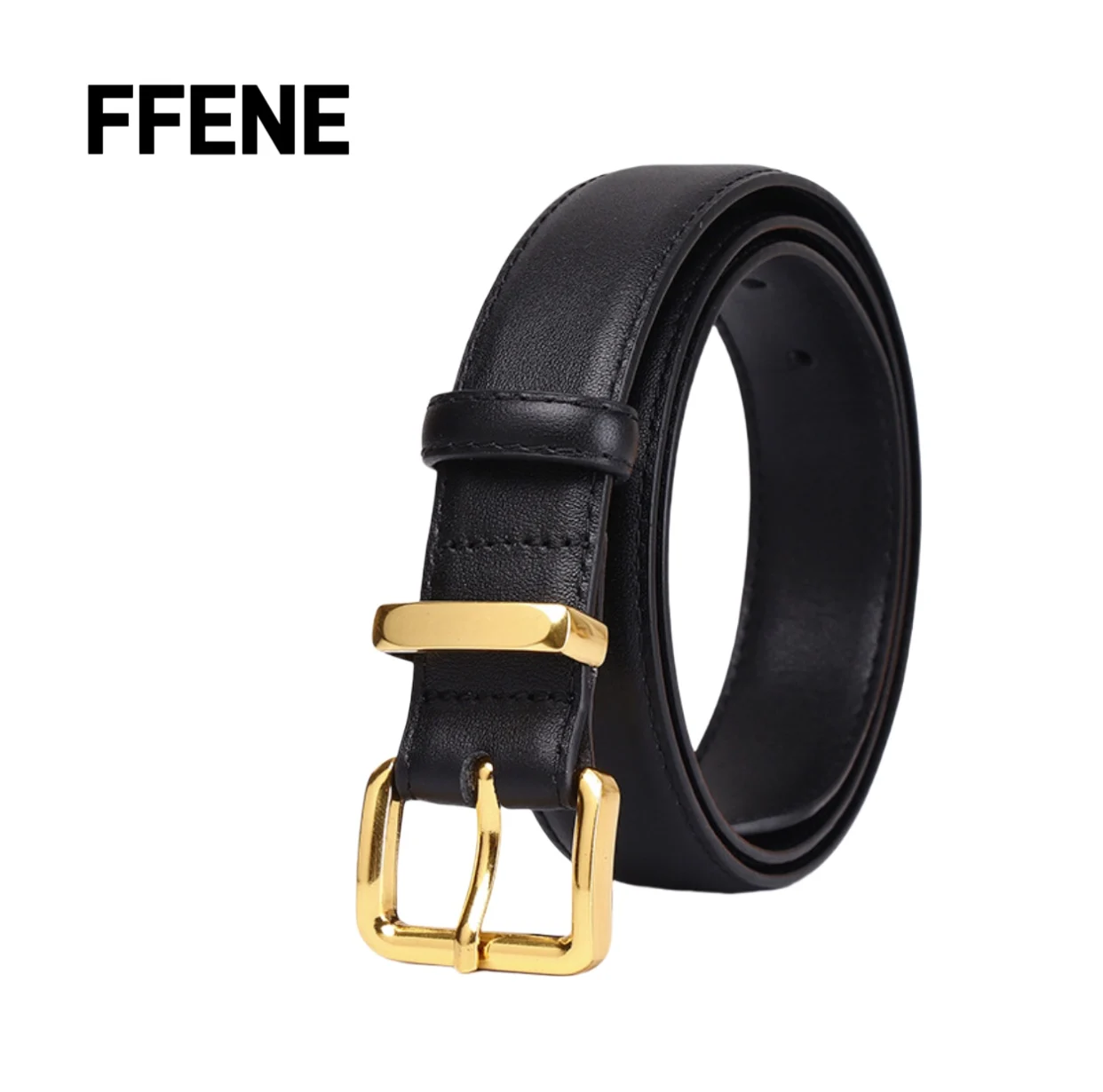 

Fashionable, simple and luxurious, first-layer cow leather belt, high-end feeling, versatile belt, feminine style.