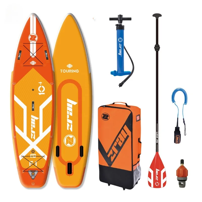 F2 Series Double Layer Drop Stitch PVC Inflatable Surfboard Stand Up Paddle Board Inflatable Surfing SUP with Dual Action Pump