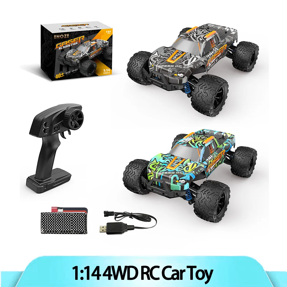 

1:14 Scale 4WD RC Car High Speed Waterproof Remote Control Truck 4x4 Off Road Drift Racing For Kids