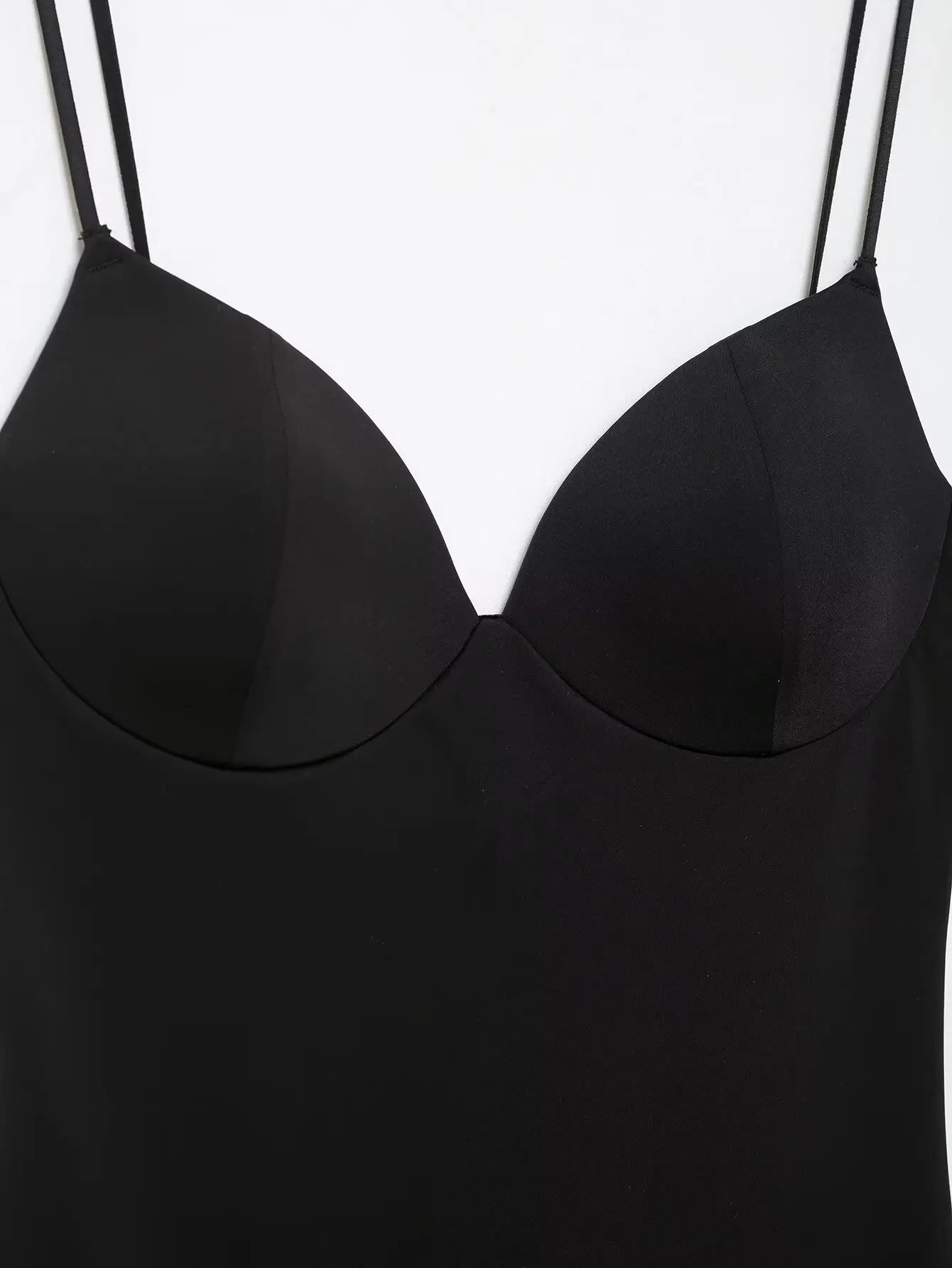 TFMLN Sommer Damen Bodysuit mit Herzausschnitt, ärmellos, einfarbig, Trägerlos, Thong, Body Shaper, Alltagskleidung, 2026 Neu – Detail 4