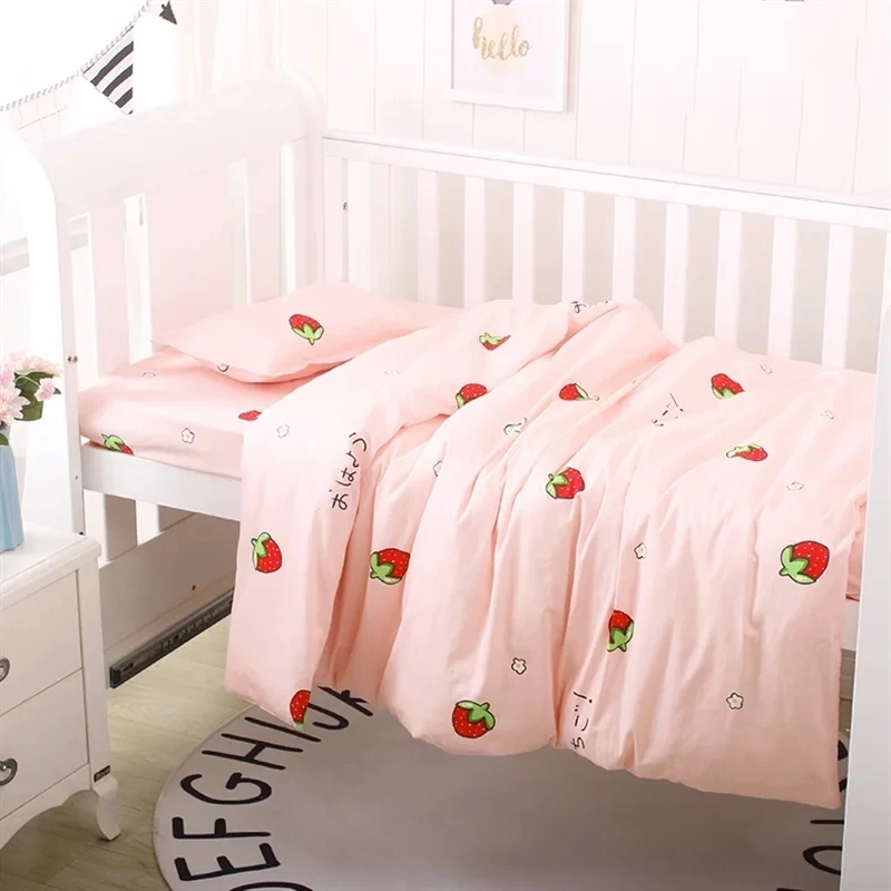 120x100CM Cotton Crib Quilt Cover Baby Bedding Four Seasons Universal Newborn Quilt Cover Cartooon Children Bed Quilt Cover