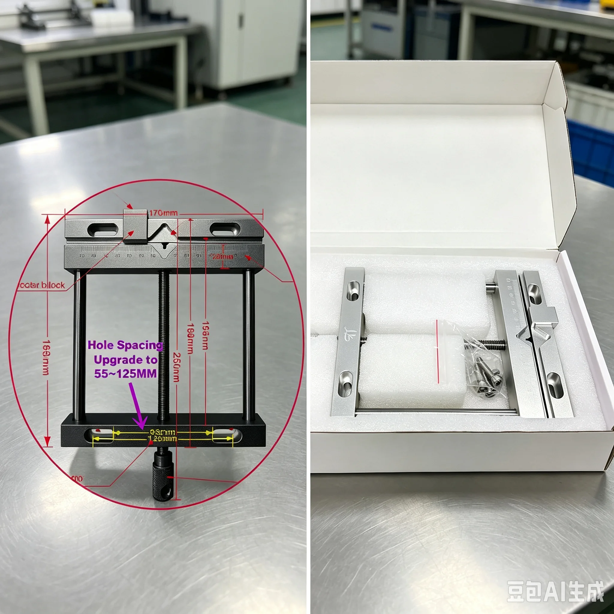 Etau-a-machoires-plates-paralleles-universel-qgg-en-alliage-d'aluminium-pour-machine-de-gravure-fraisage-et-decoupe-cnc