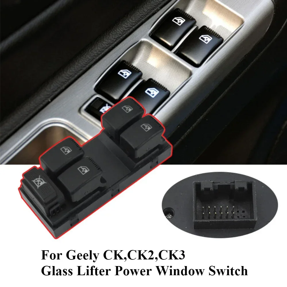 Car Window Glasses Lifting Switch For Geely CK,CK2,CK3 Glass Lifter Power Window Switch Button Accessories