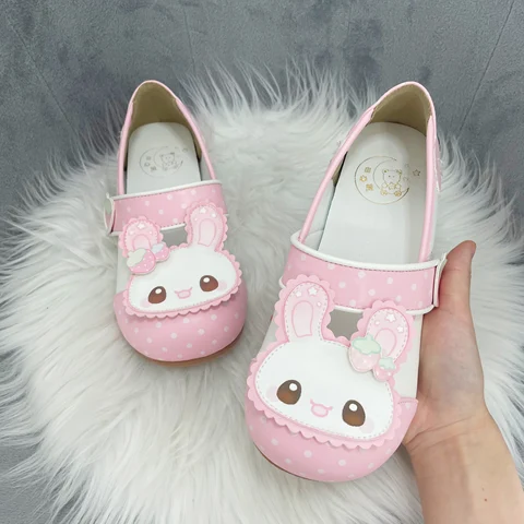 Оригинальная домашняя обувь в стиле Лолиты Cos Sweetheart Bear, туфли принцессы с милой мультяшной круглой головкой и мягкой подошвой