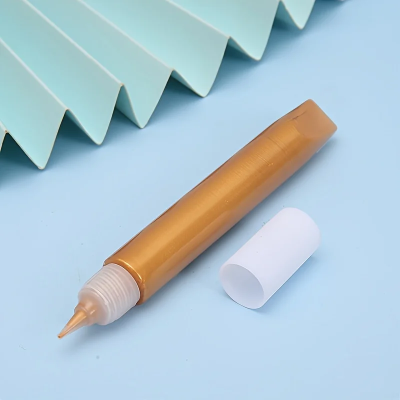 Metallischer 3D-Konturenstift Gold Silber Acrylfarbe Marker Wasserfester Permanentstift für DIY-Handwerk, Nagelkunst, Scrapbooking & Kartenherstellung – Detail 9