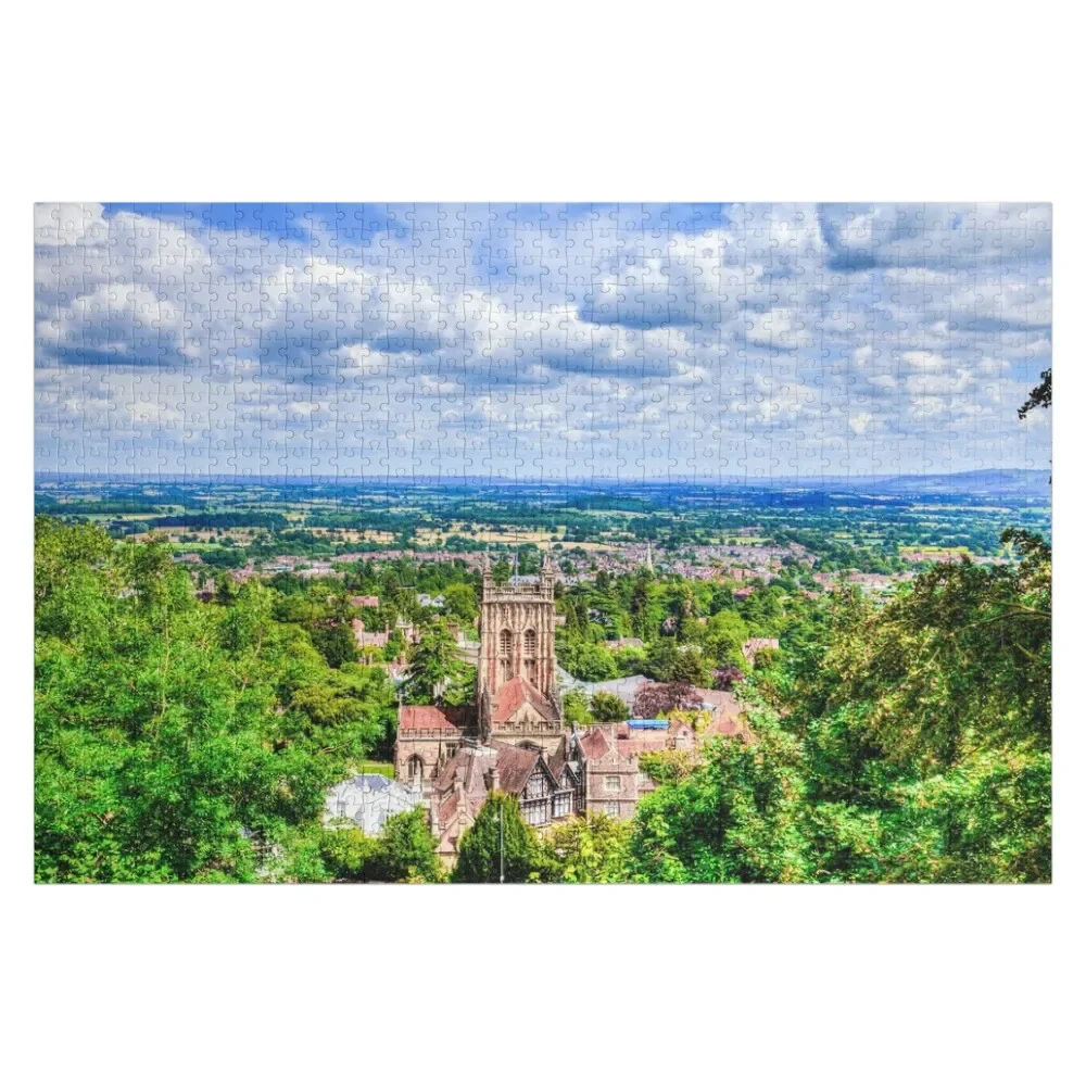 

Great Malvern Priory in Malvern, Worcestershire, England Jigsaw Puzzle Custom Photo Scale Motors Puzzle