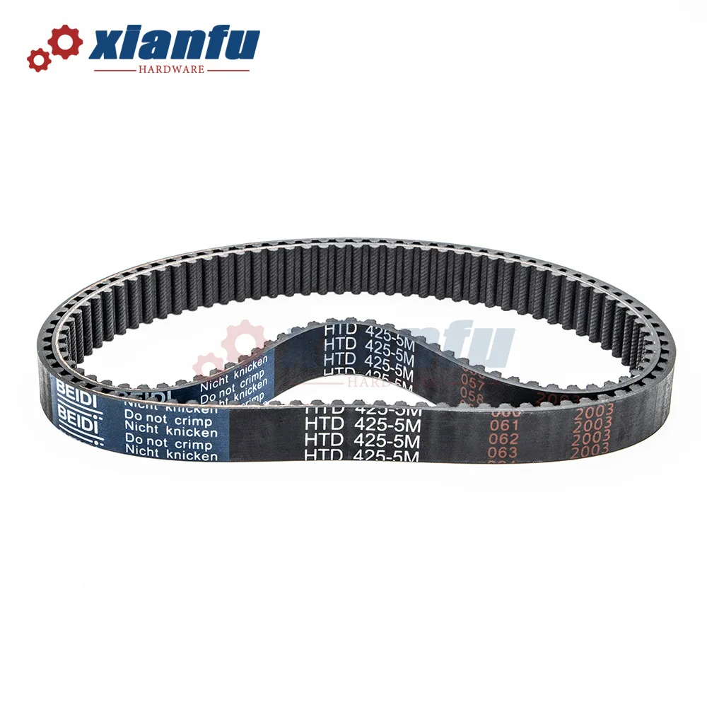 HTD5M sabuk waktu Perimeter = 560 565 570 575 580 585 590 595mm lebar karet 10/15/20/25/30mm Pitch 5mm HTD 5M 600 605 610