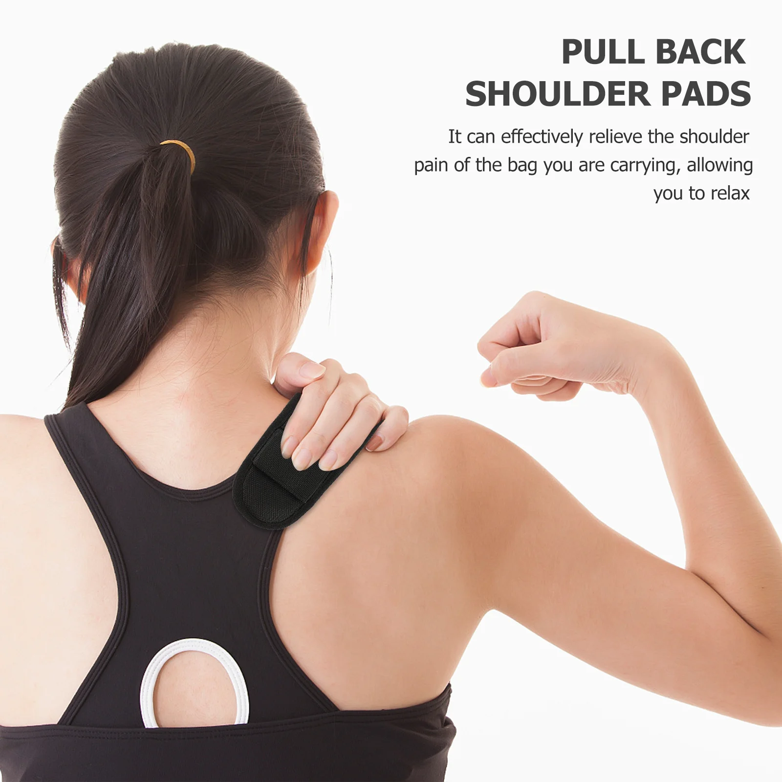 Almohadilla de correa de hombro, almohadilla de descompresión gruesa resistente al desgaste para bolsa de cámara de ordenador portátil, mochila de senderismo, hombreras