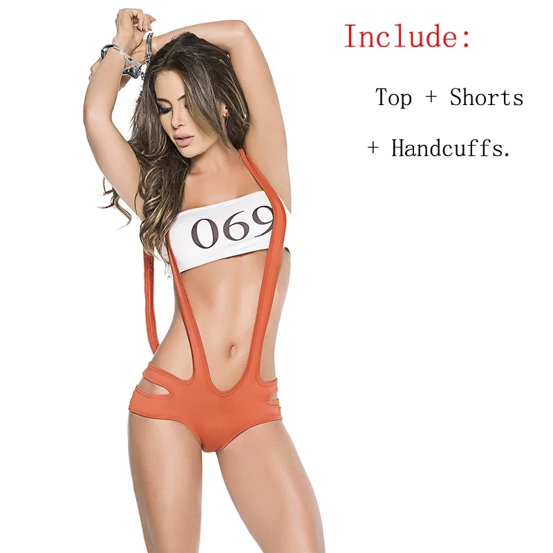 Beberapa Pasangan Polisi Tahanan Kostum Seksi Erotis Pakaian Dalam Wanita Pakaian Bermain Cosplay Gaun Pesta Mewah Karnaval Halloween MN1