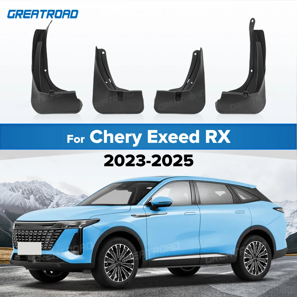 For Chery Exeed RX 2023 2024 2025 Fender Mudflaps Splash Guards Mudguards Mud Flaps car Accessories