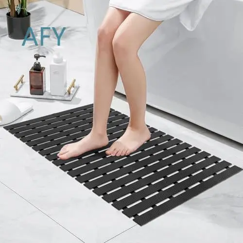 Two-layer Anti Skid Mats for Elderly PVC Floor Mats Non Slip Hydrophobic Durable Safety Mat for Bathroom Kitchen Bedroom Home