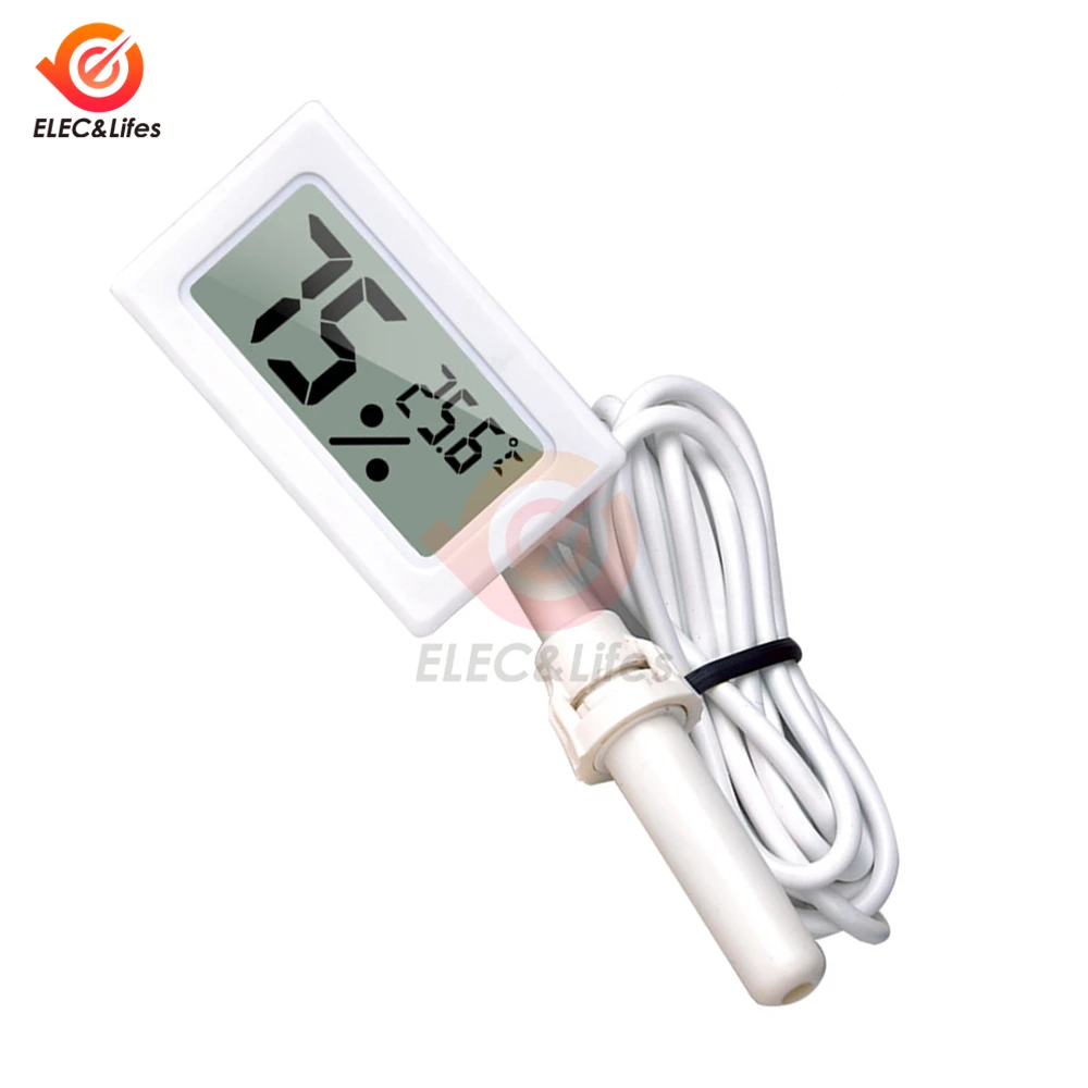 FY-12 Embedded Electronic Thermo-hygrometer Mini Home Digital Temperature Sensor Thermometer Humidity Meter With Battery