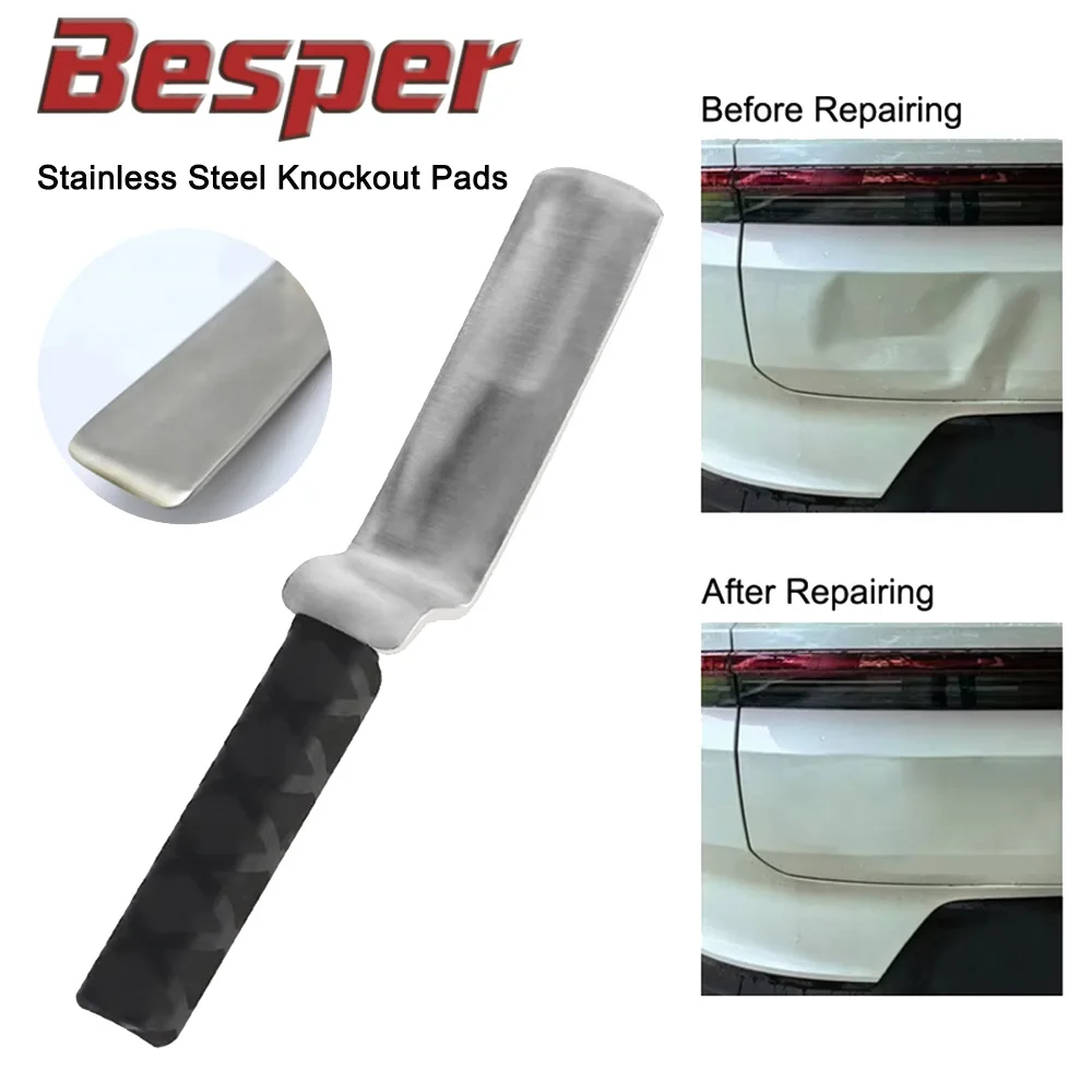

Car Body Stainless Steel Z-Type Leveling Flapping Pad Tap Down Backing Plate For Paintless Dent Repair Tool