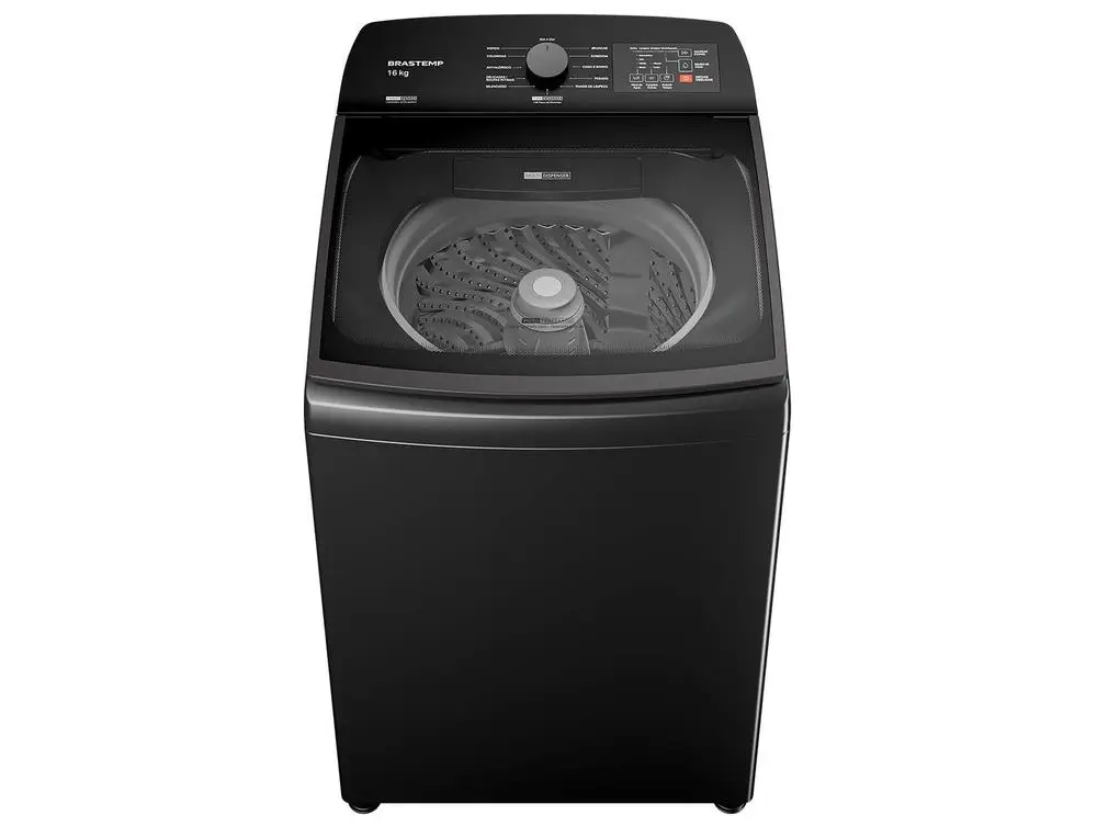 Lavadora de Roupas Brastemp 16kg Cesto Inox 4 Programas de Lavagem Cinza BWF16A9 - 110V