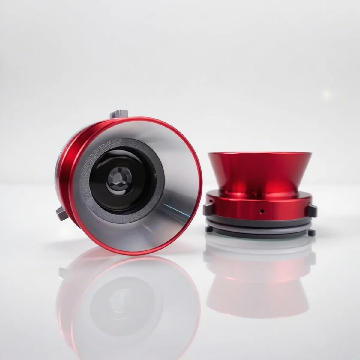 1 пара стандартных серебряных адаптеров NAB 1/4 дюйма для катушечного магнитофона, алюминиевая чашка