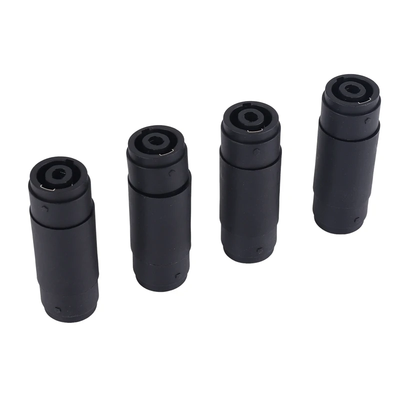 4Pin Speaker/Amp Speakon Female to Female Plug Jack Straight Coupler Cable Connector (4 Pack)-A23R