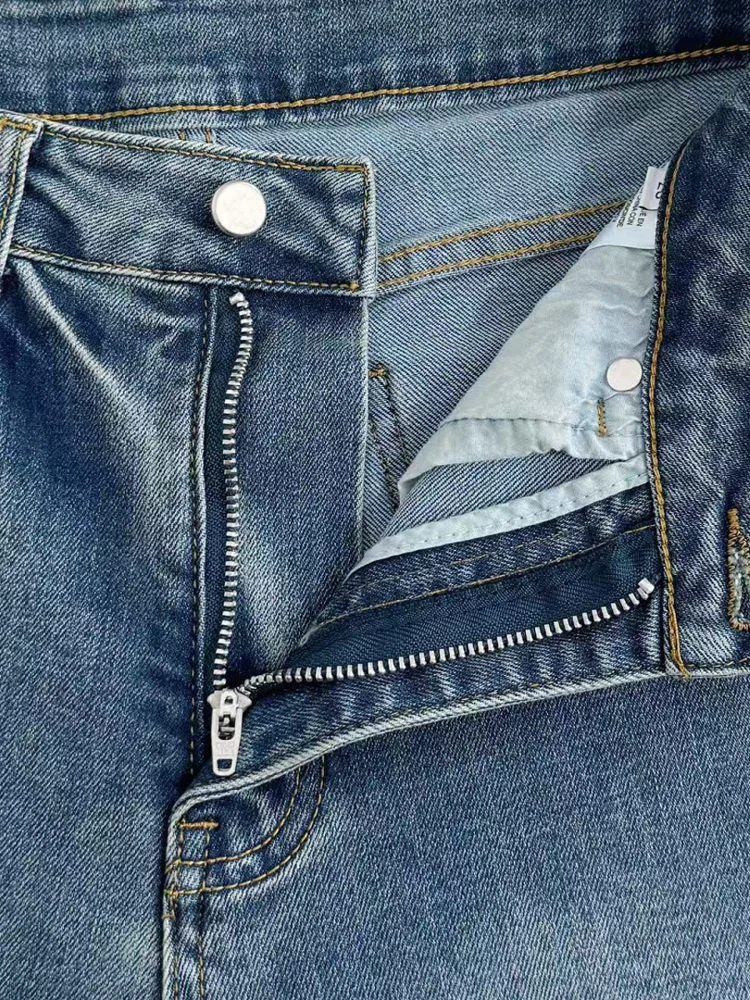 Faionable cintura alta emagrecimento micro queimado jeans feminino fino ajuste casco calças primavera novo sle longo na moda denim