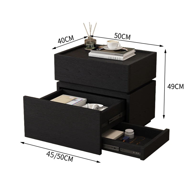 Unique Aesthetic Bedside Tables Space Saving Style Simple Design Nightstand Luxury Modern Mesitas De Noche Bedroom Furniture