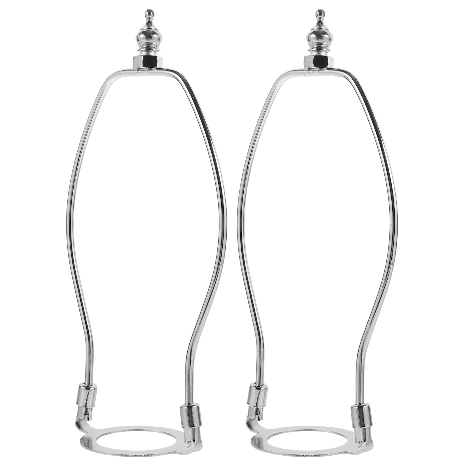 

2pcs Shade Harp Holder Alloy Lampshade Bracket Floor Lamp Bracket Rust Resistant Durable Horn Lamp Frame Easy Install For Table