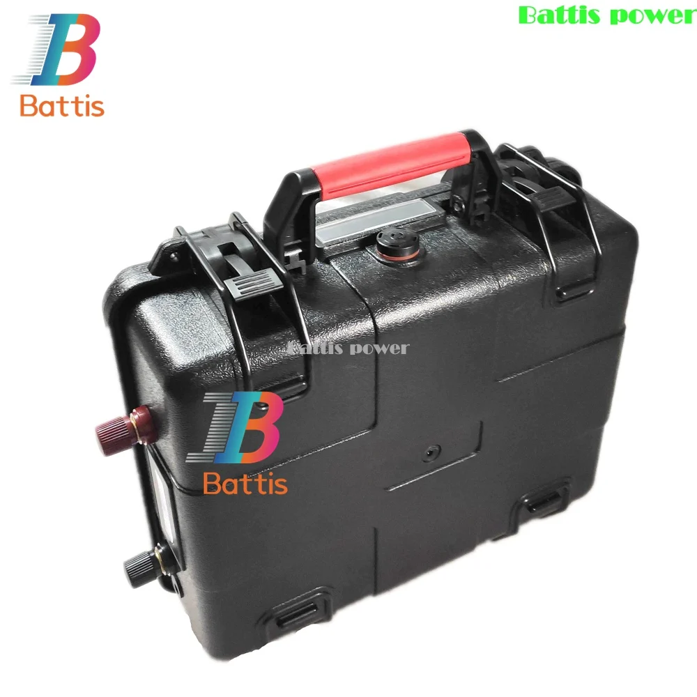 waterproof 36v 60ah lithium ion battery BMS li ion for 2000w 1500w Bike scooter boat EV Tricycle inverter +5A charger