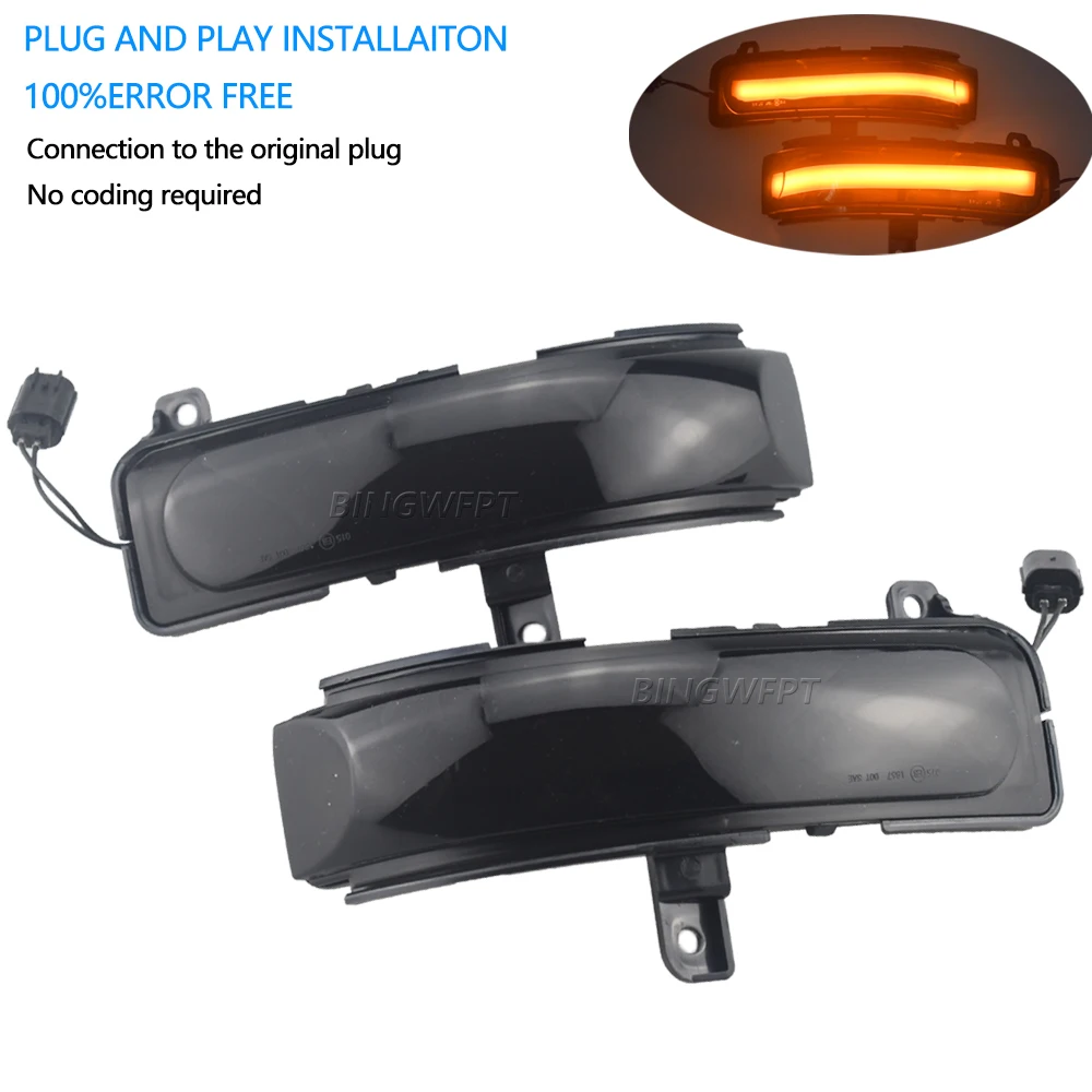 Dynamic LED Side Mirror Turn Signal Lamp Blink Repeater Light For Mazda CX-7 CX7 2008-2014 For Mazda 8 MPV 2011-2015 Arrow flash