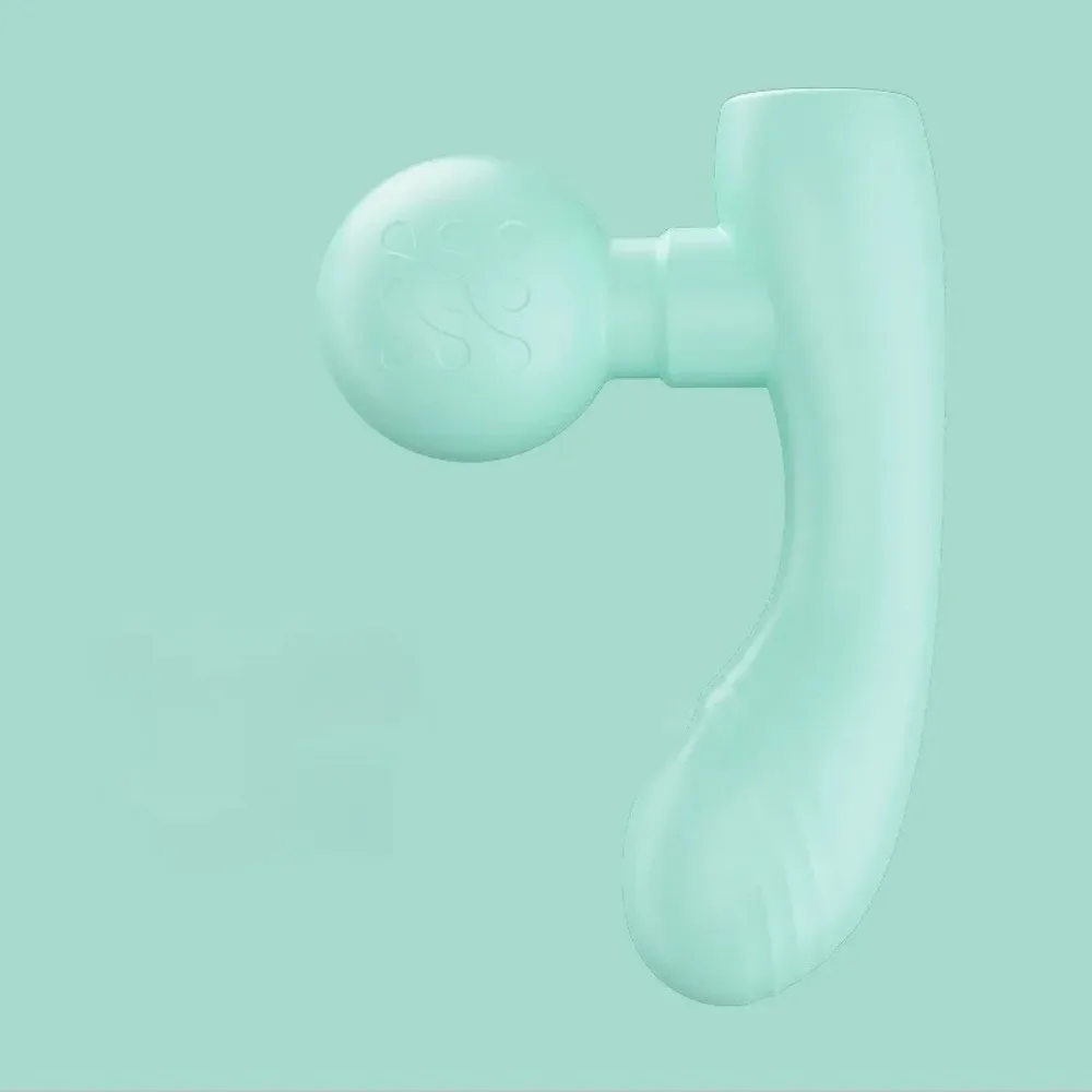 أداة فآسيا تهتز صغيرة عالية الجودة برأس مزدوج قابلة لإعادة الشحن محمولة لكامل الجسم لاسترخاء العضلات قطعة أثرية للتدليك