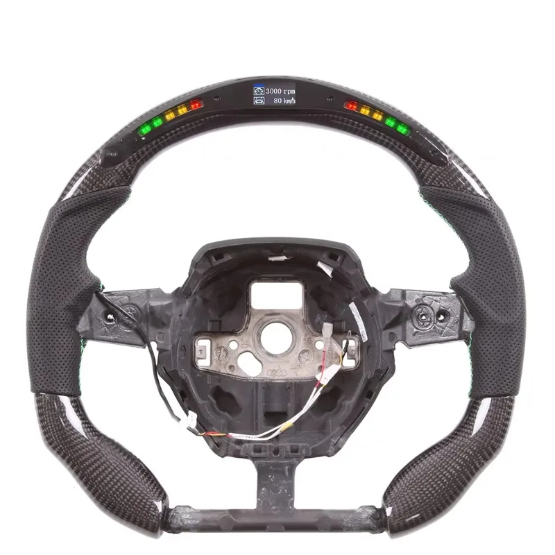 Smart LED Carbon Fiber Steering Wheel High End Super Car Racing Parts