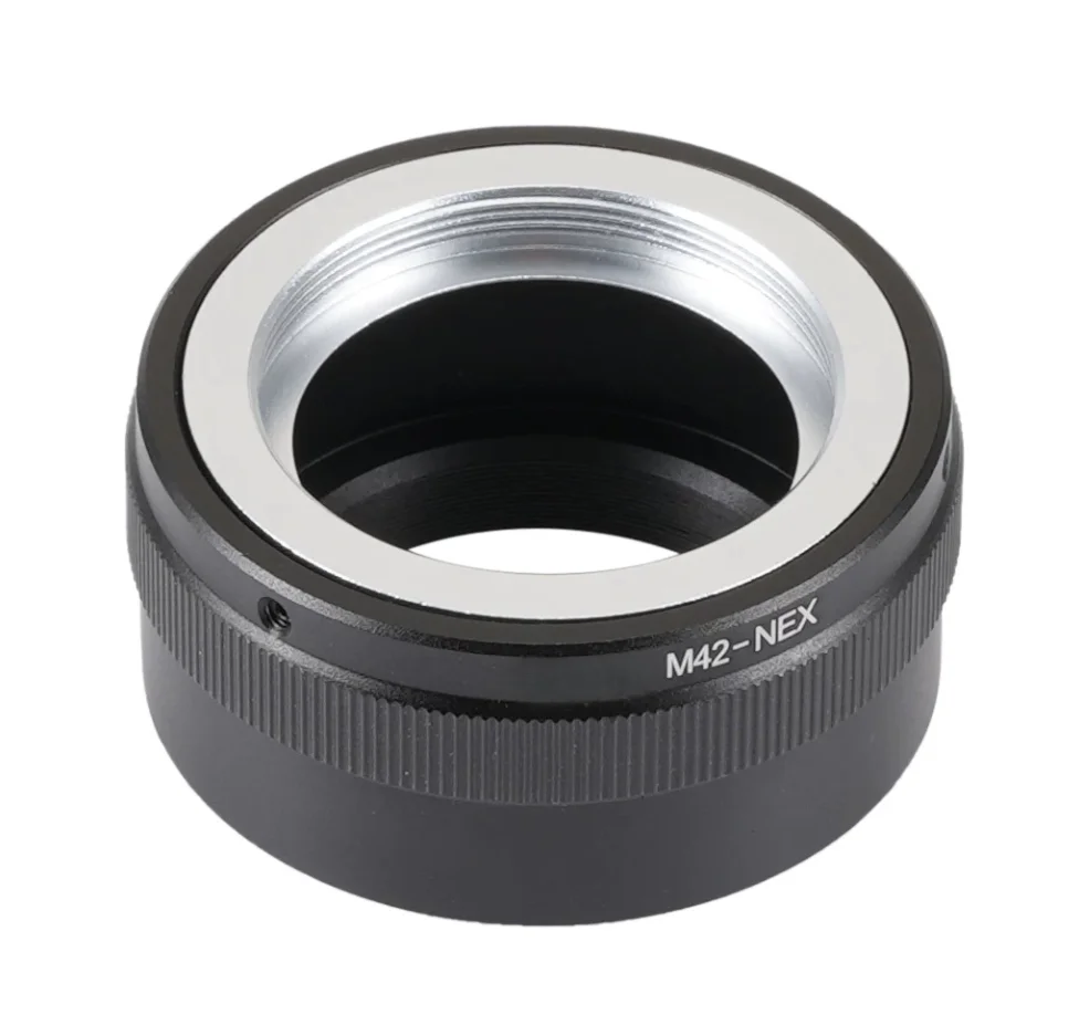 Adaptador de Lente M42 a NEX para Lentes Takumar y Helios con Montura de Rosca M42 para Cámaras Sony NEX sin Espejo con Montura E
