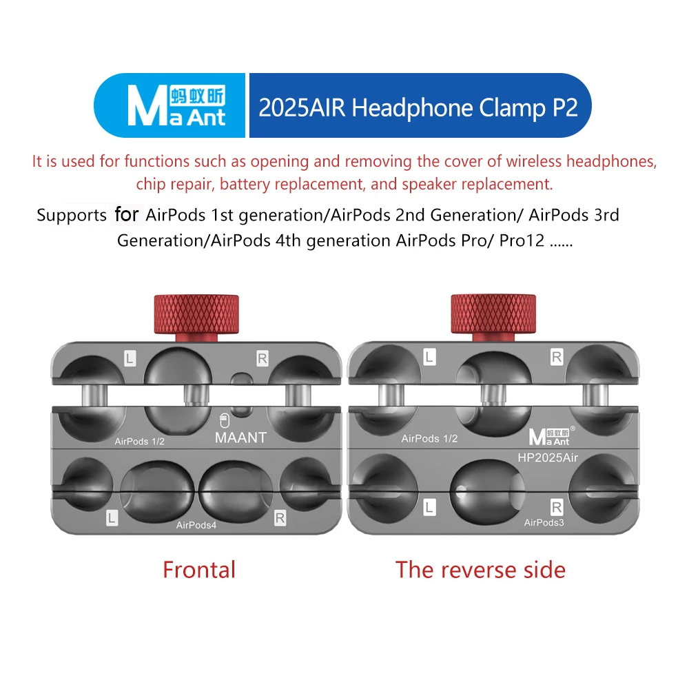 

Maant P2 2025 AIR Headphone Fixture Earphone Repair Alignment Fixing Clamp Headphone Maintenance Clamping Fixture