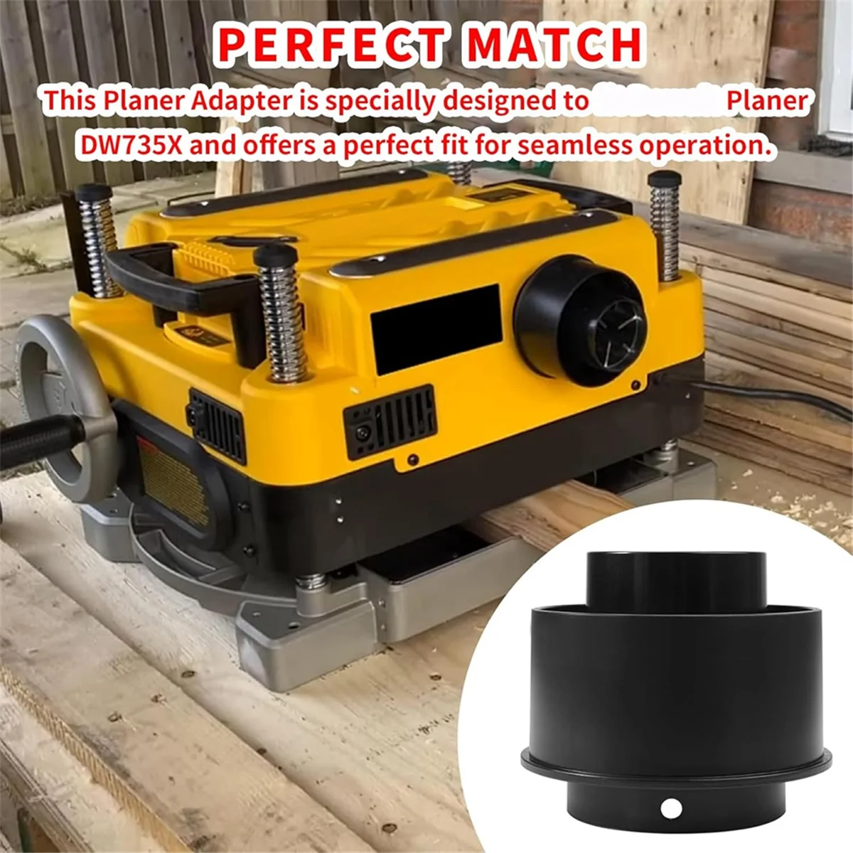 AA25 514001148 Planer Vacuum Adapter Replacement for DW735 DW735X Planer, Fit for Planer Parts 5140011-48