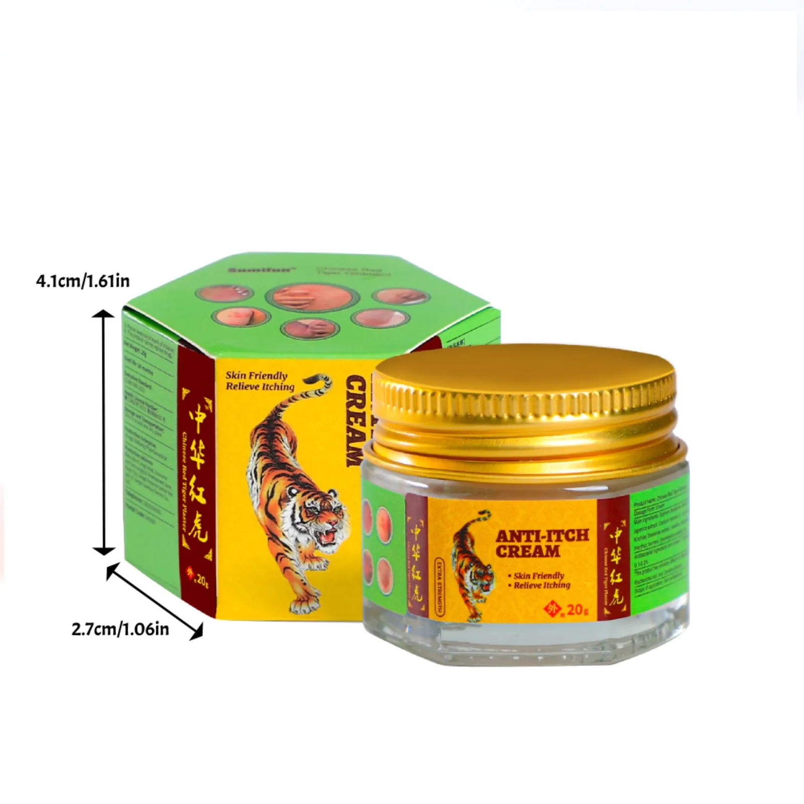 Skin Care Cream Anti-itch Ointment Multi-Purpose Care Cream Relieves Muscle Soreness Joint Pain Itchy Skin 20g 1pc