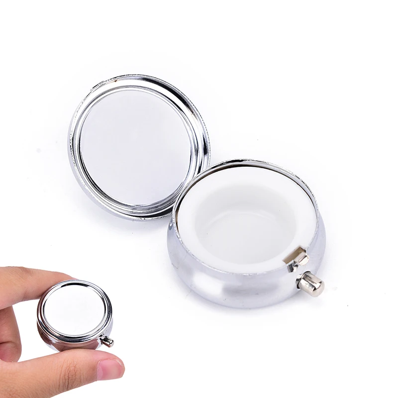 New Travel Metal Pill Box Medicine Organizer Container Jewellery Case Storage Holder