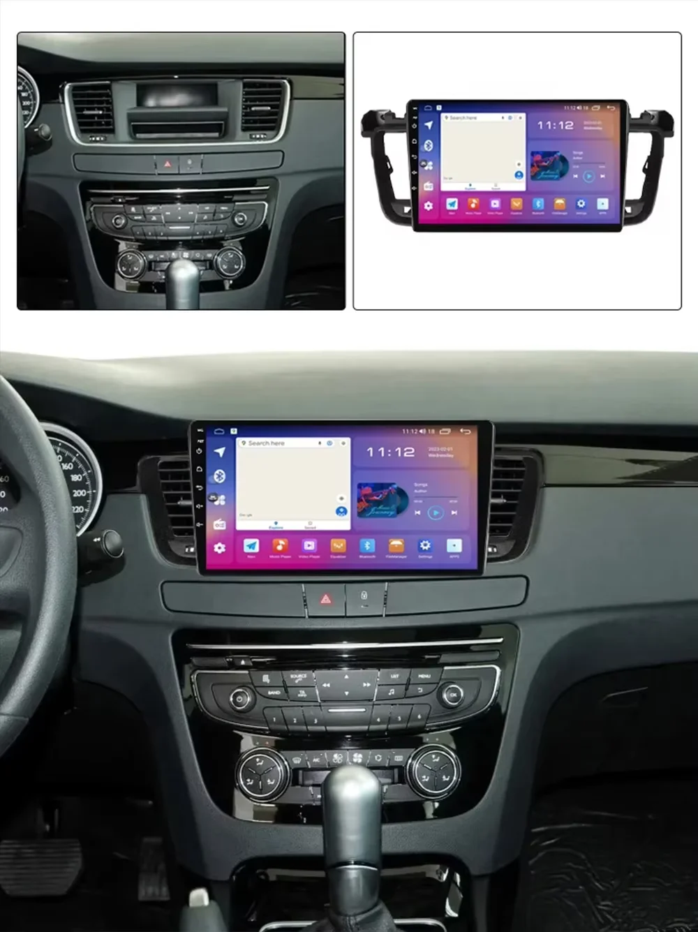 Cortex-A76 Octa-Core Android 16 For Peugeot 508 508SW 2011 - 2018 Car GPS Stereo Head Unit Multimedia Player High-performance BT