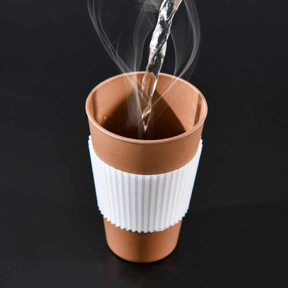 

6pcs Cup Sets Silicone Insulated Holder for Hot Cold Drinks Ceramic Coffee Mugs Bottle Cover Glass Protector Sleeve