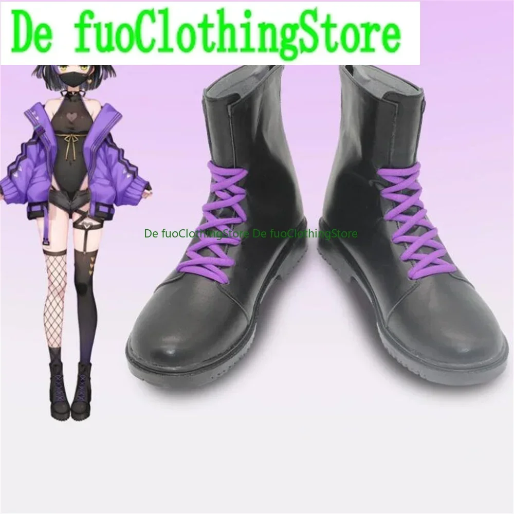 Miki Virtual YouTuber VTuber Cosplay Shoes Boots Game Anime Halloween Christmas DefuoClothing Shoes Store