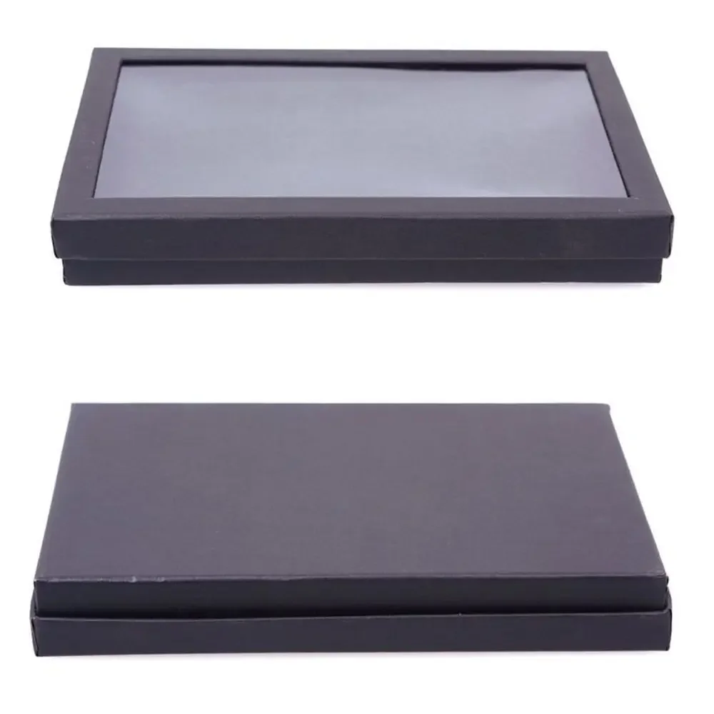 Earrings Jewelry Display Holder Organizer Practical Show Case Transparent Window PVC 36 Slots Ring Box Tray Storage Case