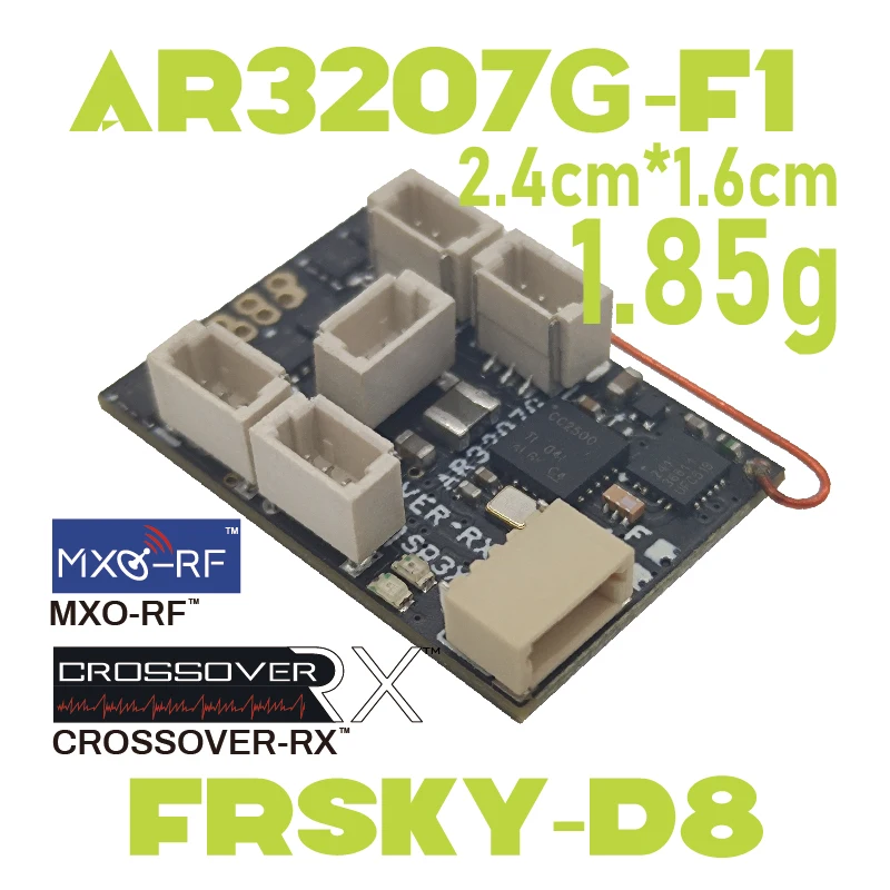 CROSSOVER-RX AR3207G-F1(FRSKY-D8) Built-in brushless ESC/GYRO/SR3X/7CH MicroRX