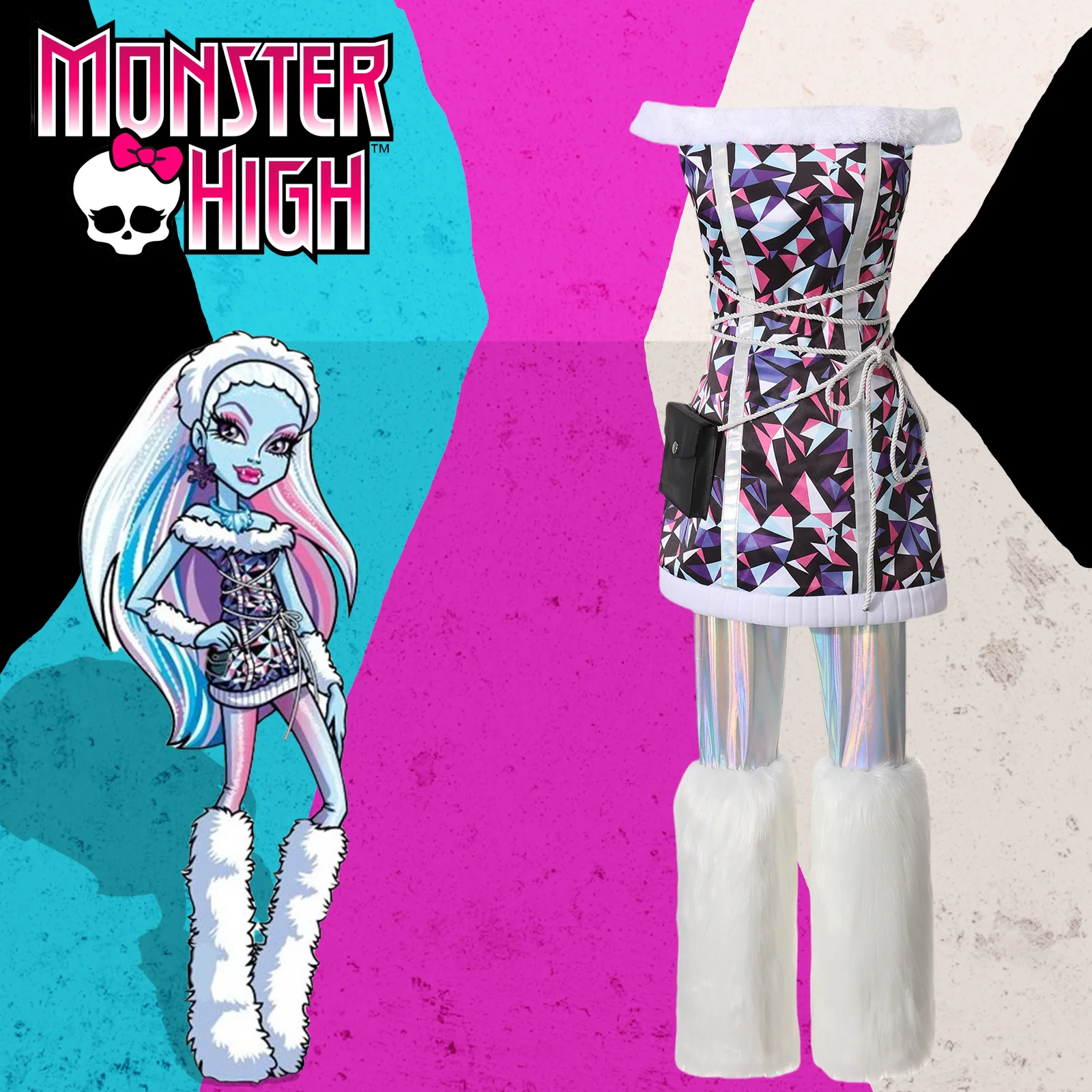 

Abbey Bominable Cosplay Costume Fancy Dress Uniform For Girls Anime Role Play Outfit Halloween Christmas Carnival Suit for Women