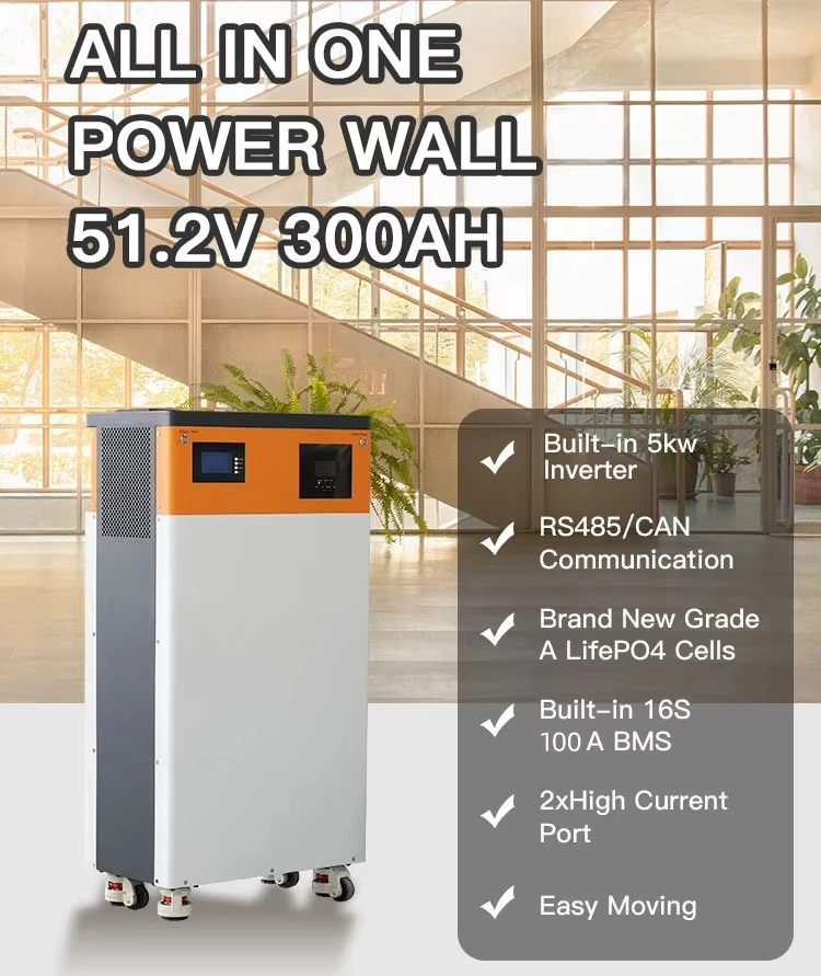 6000 Life Cycle 5KW Inverter All in One Battery 15kwh All in One Solar Inverter and Battery