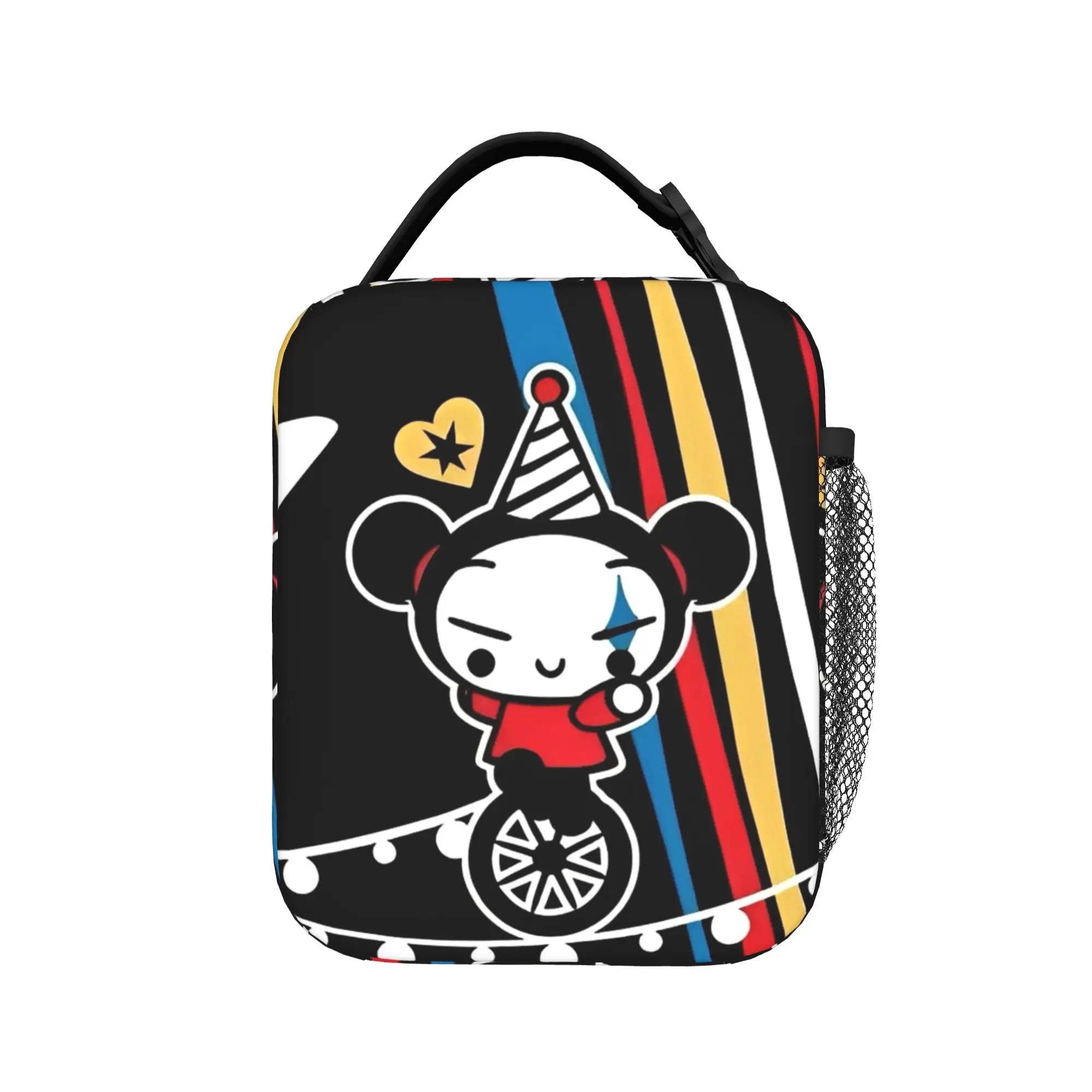 Anime Garu Pucca  Insulated Lunch Bags Cooler Bag Reusable,Meal Container  Portable Tote Lunch Box Food Storage Bags