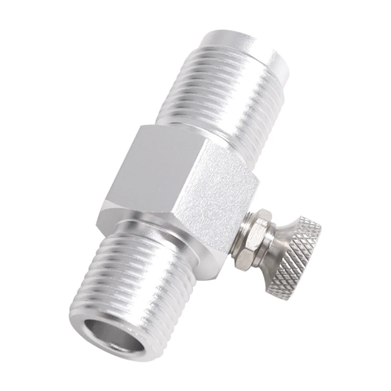 G5/8 External Thread To CGA347 Internal Thread Quick-Disconnect Plug Adapter Soda CO2 Cylinder With Deflating Knob Easy To Use