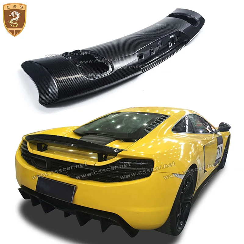 

For McLaren MP4-650S 675 Tuning RZ Style Carbon Fiber Rear Roof Spoiler Splitter Wing Car Spoiler Lip Stying Accessories