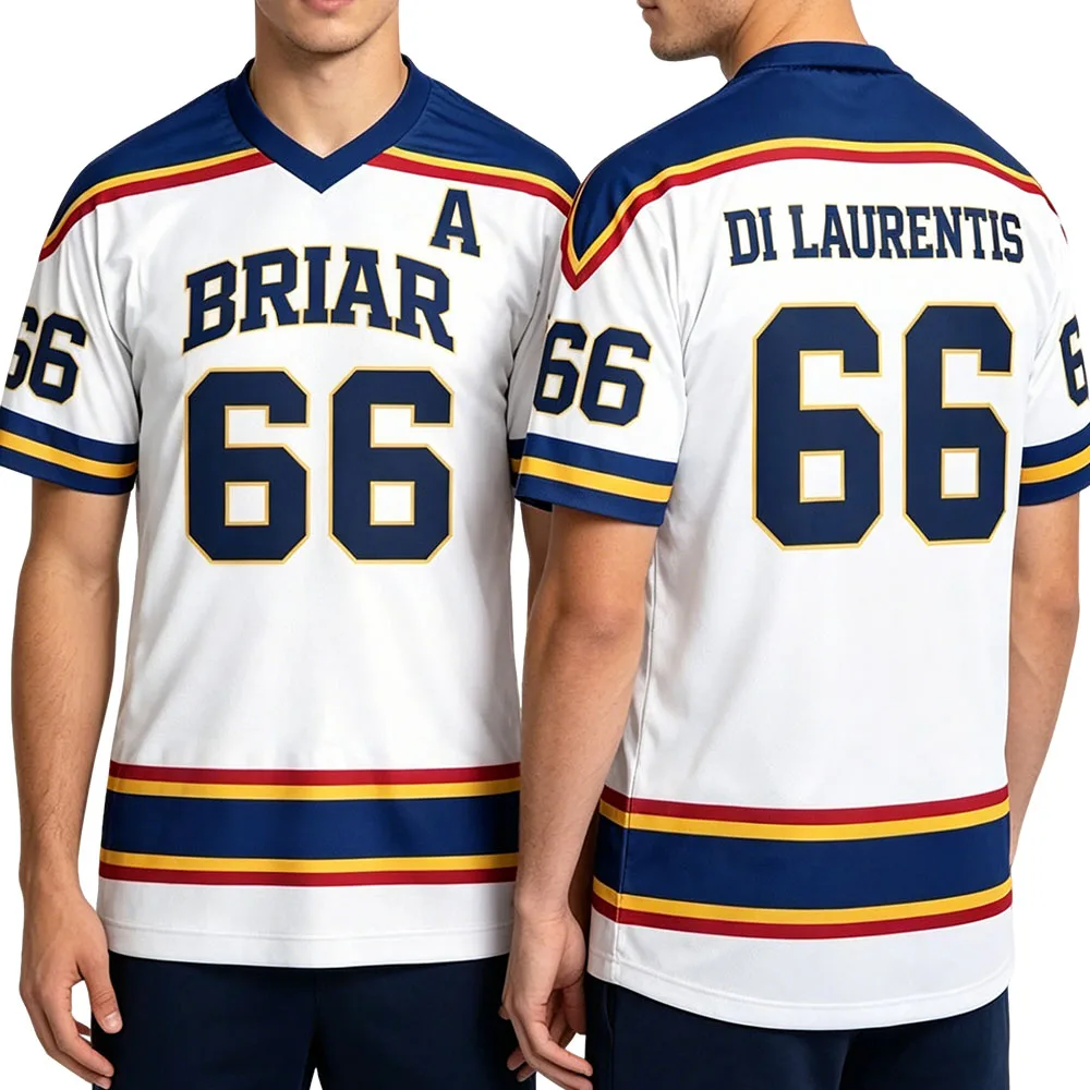 Series TV Off Campus Briar University Football Jersey Graham 44 22 DI LAURENTIS 66 Tucker46 T-shirt Men Women Clothing Print Tee