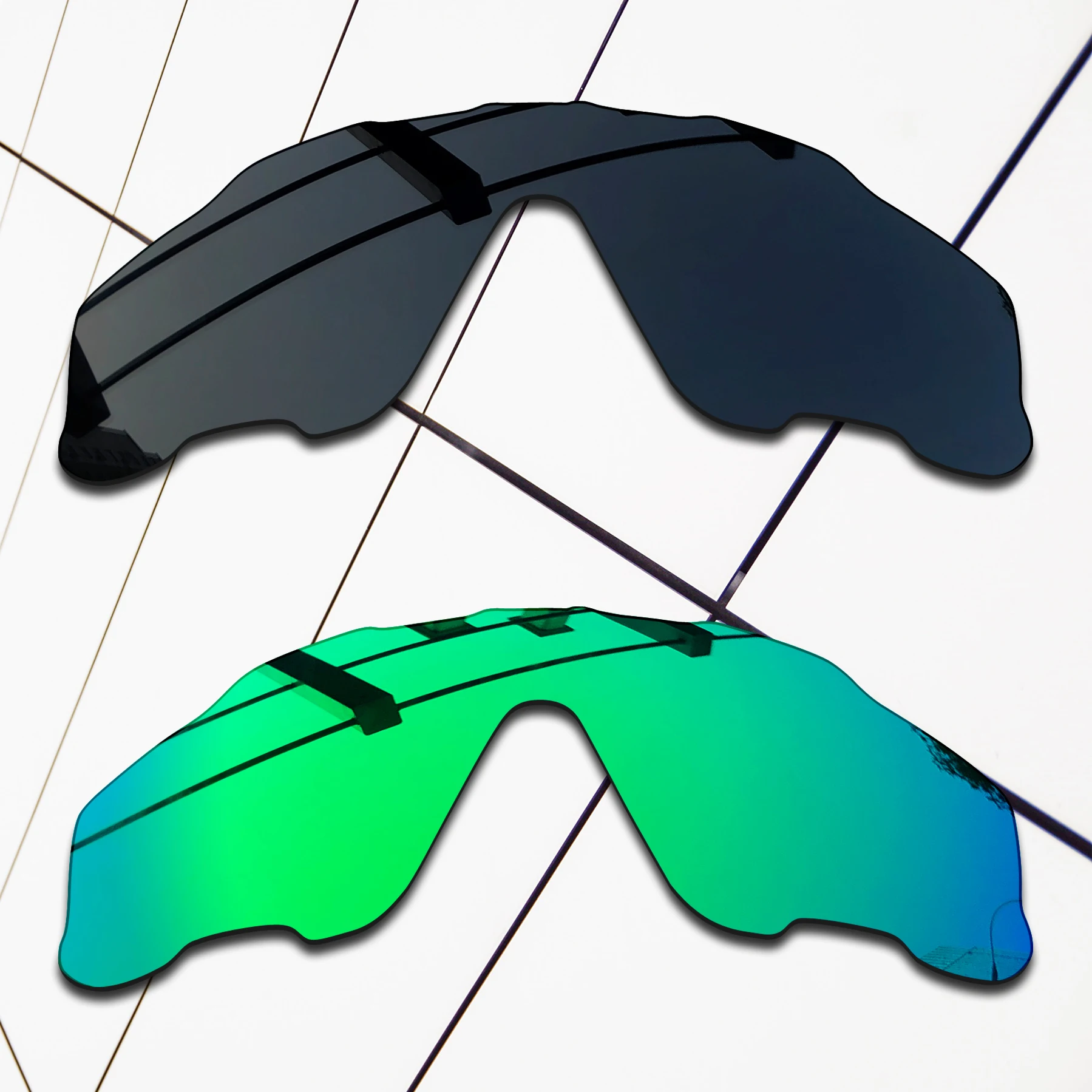 Groothandel E.O.S gepolariseerde vervangende lenzen voor Oakley Jawbreaker OO9290 - 31 mm |   Jawbreaker Asian Fit OO9270 zonnebril