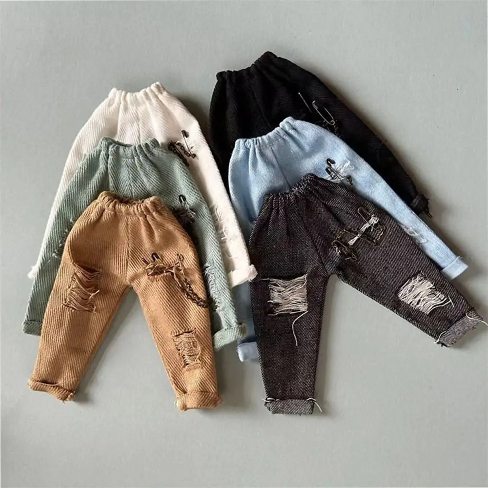 Fashion T-shirt Trousers Mini DIY Woolen Pants Cute Doll Clothes Accessories For Blythe Dolls For OB22 OB24 Doll High Quality