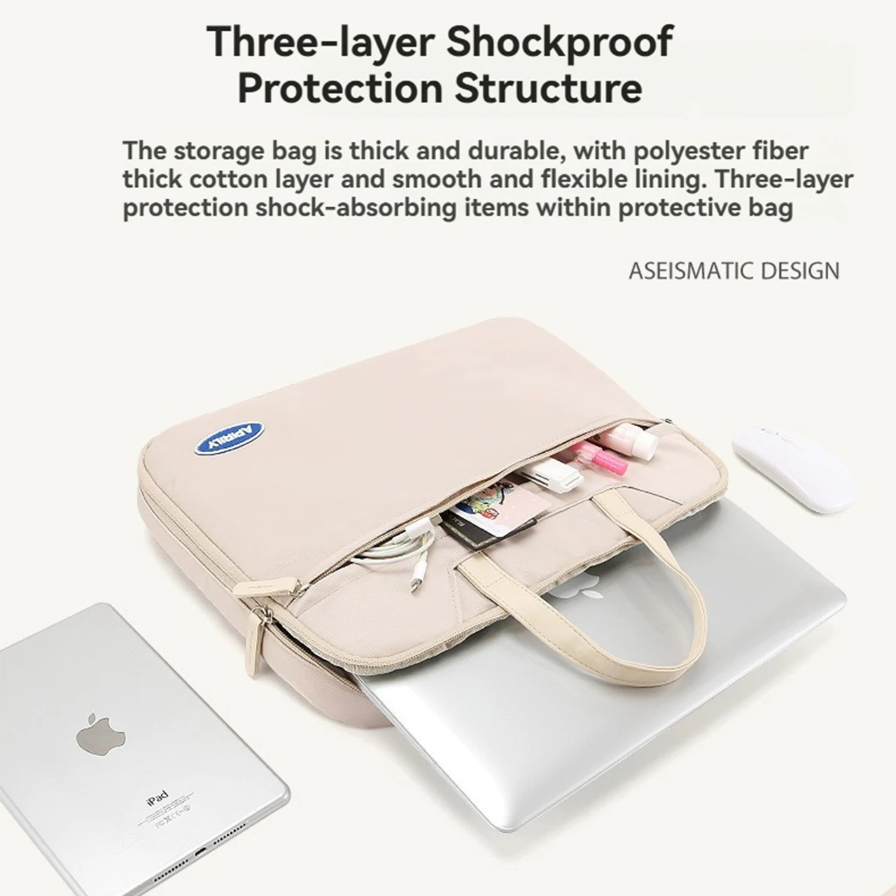 Laptop Bag For MacBook Air Pro M Cover 13.3 14 15.6 inch Xiaomi Huawei Lenovo Notebook Case Men Women Portable Handbag Briefcase