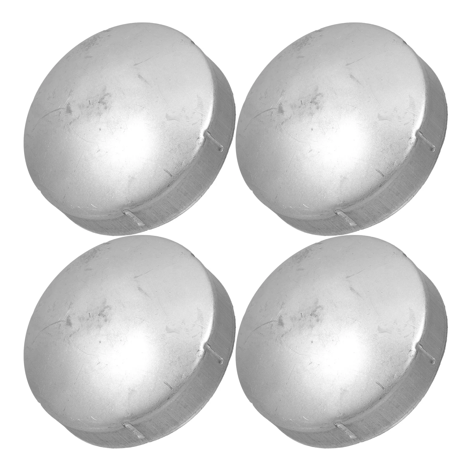 4pcs Guardrail End Caps Round Fence Caps Outdoor Post Cap Pipe Tubing End Cap Guardrail Covers Sealing Cover Railing Post Covers