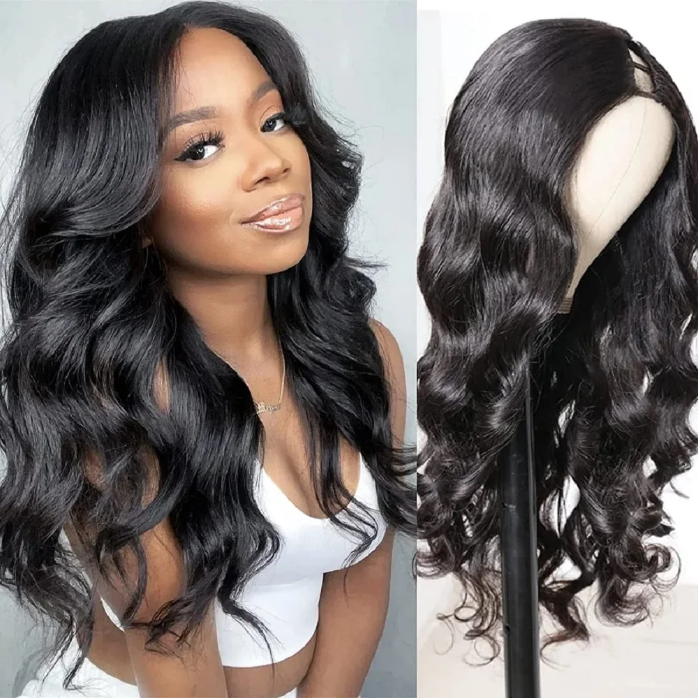 30 32 Inch Body Wave V Part Wig Human Hair Glueless Ready To Wear Brazilian Remy Human Hair Wigs For Women 180% Density Wig